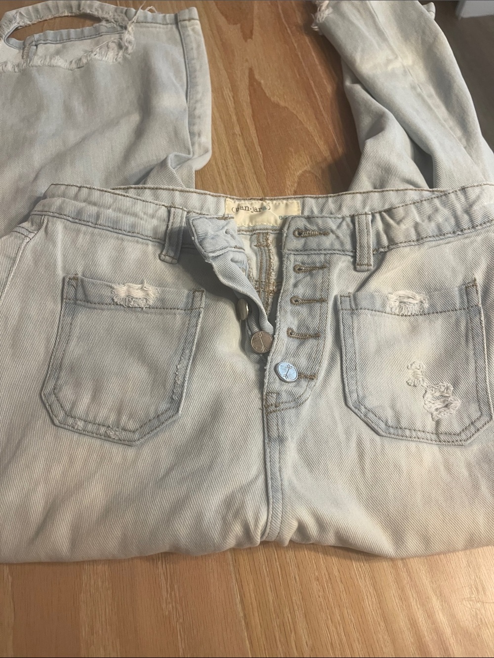 Ban Jara Jeans Wide Leg Crop Ripped Women’s multiple sizes available